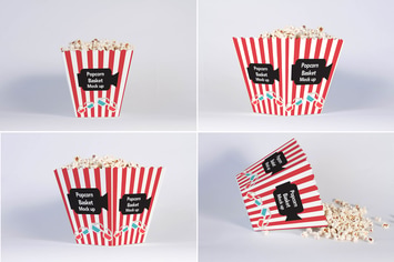 Popcorn Basket Mock Up
