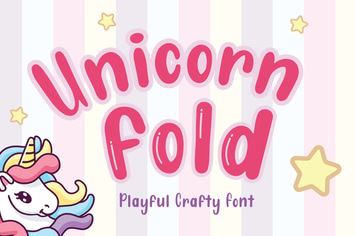 Unicorn Fold - Layered Crafty Font