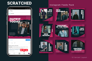 Scracthed - Instagram Feed Pack