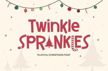 Twinkle Sprinkles - Playful Christmas Font
