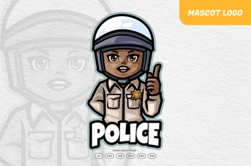 Street Police Kid Logo