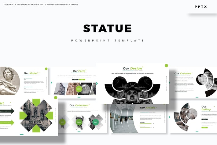 Statue - Powerpoint Template
