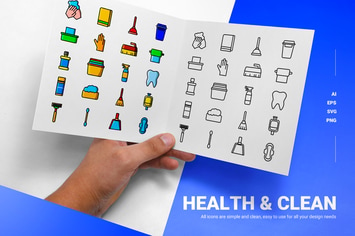 Health Clean - Icons