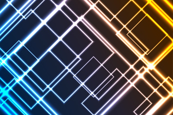 Abstract glowing neon colorful squares background