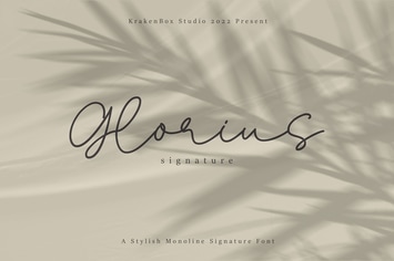 Glorius - Signature Font