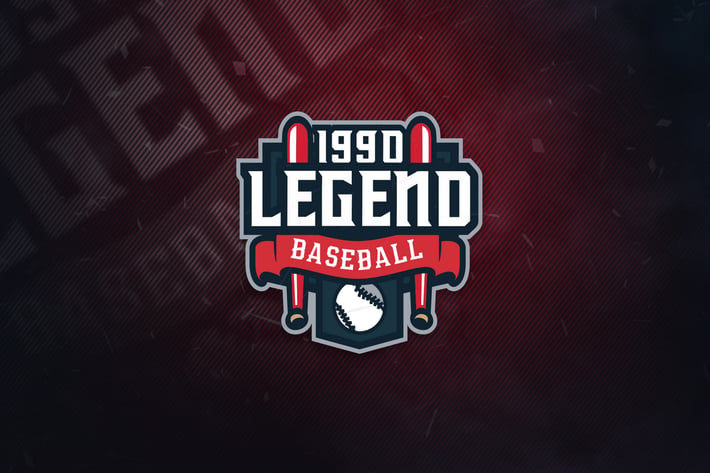Legend Baseball Sports Logo 