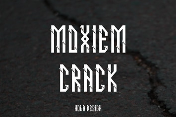 Moxiem Crack - Decorative Font