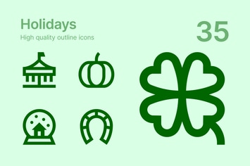Holidays icons