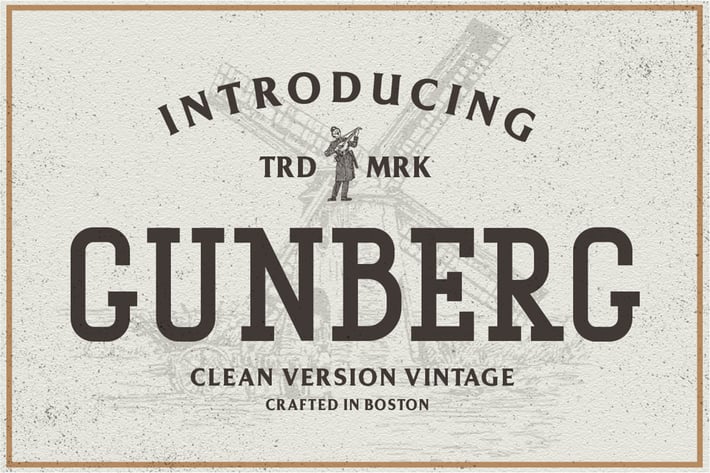 Gunberg Vintage Font