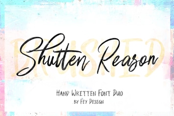 Shutten Reason - Duo Handwritting Brush Font