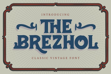The Brezhol | Classic Vintage Font