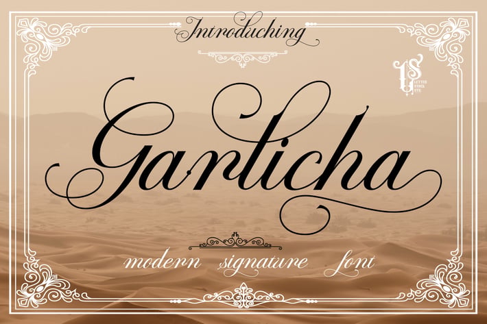 Garlicha - Calligraphy Script Font
