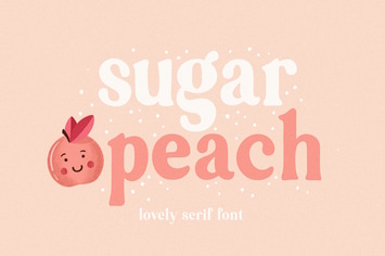Sugar Peach Serif Font
