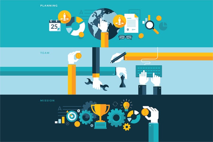 Flat Design Concepts for Successful Business