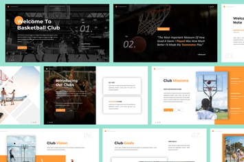 Basketball Club Powerpoint Template