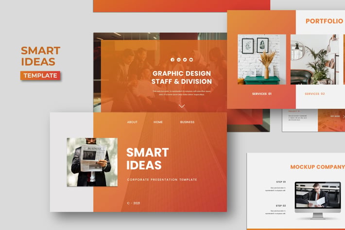 Smart Ideas Powerpoint Template