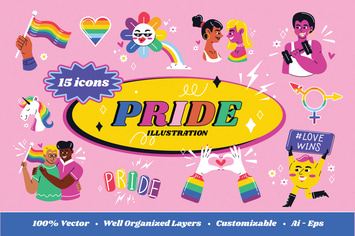 Pride Illustration Set