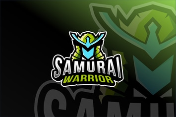 Samurai Warrior Esport Logo Template