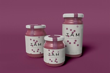 Jam Jar Mockup