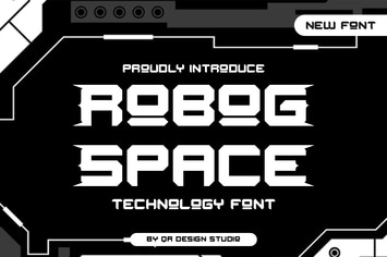 Robog Space - Digital & Tech Font