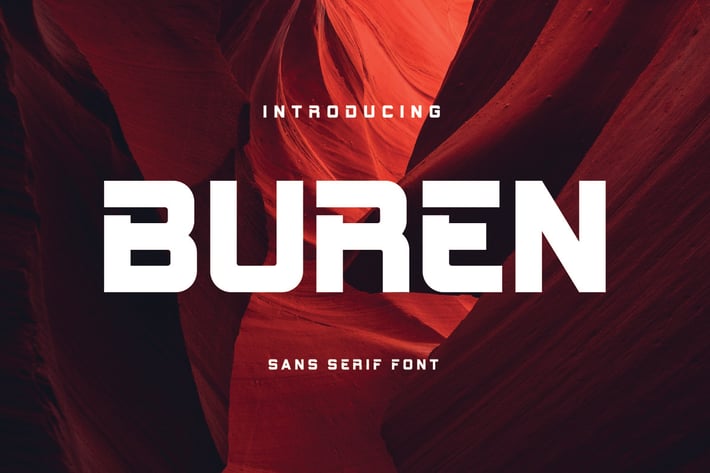 Buren - Sans Serif Font