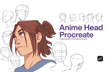 10 Anime Head Procreate