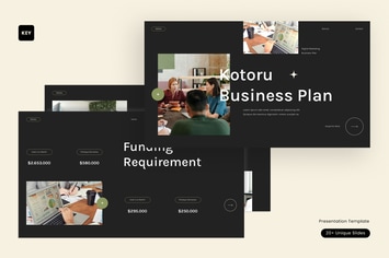 Black Green Modern Minimalist Business Plan | 002