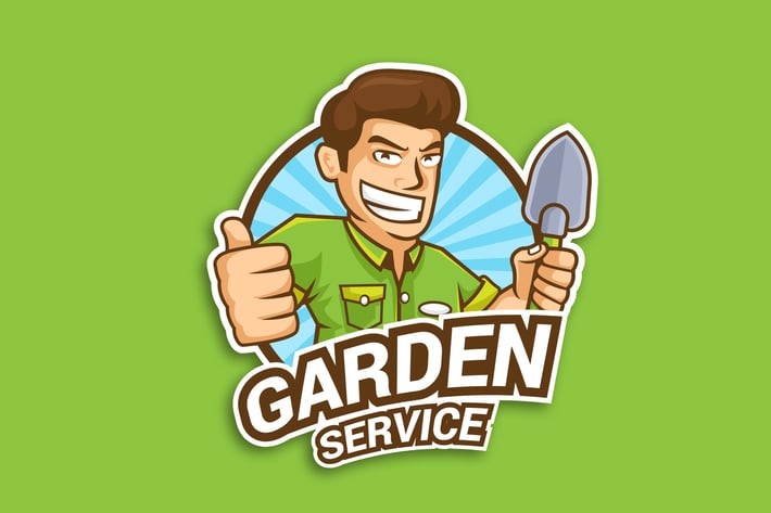 Professional Gardener Occupation Logo Vector
