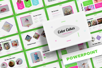 Color Cakes - Powerpoint Template
