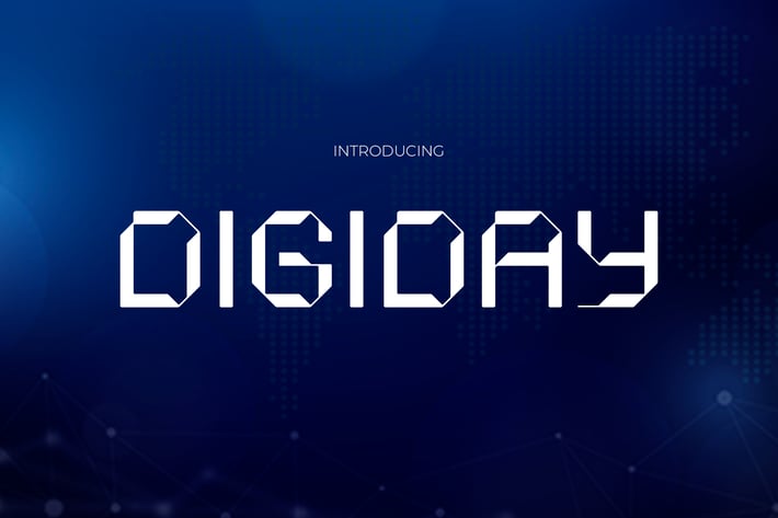 Digiday - Futuristic Font