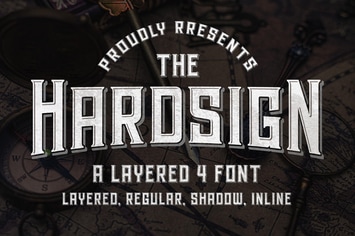 Hardsign - Layered Font