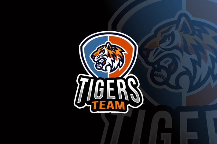Tigers Baseball Logo Template