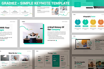 Gradiez - Simple Keynote Template