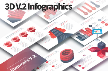 3D Elements V.2 - Keynote Infographics Slides