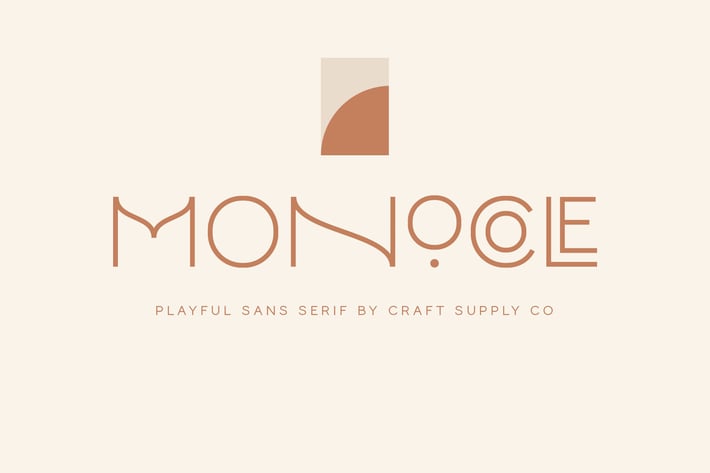 Monocole - Playful Sans Serif | 8 Fonts