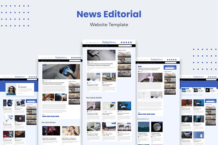 News Editorial Website Template