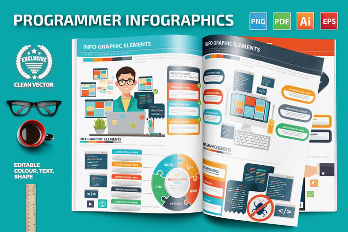 Programmer Infographics design