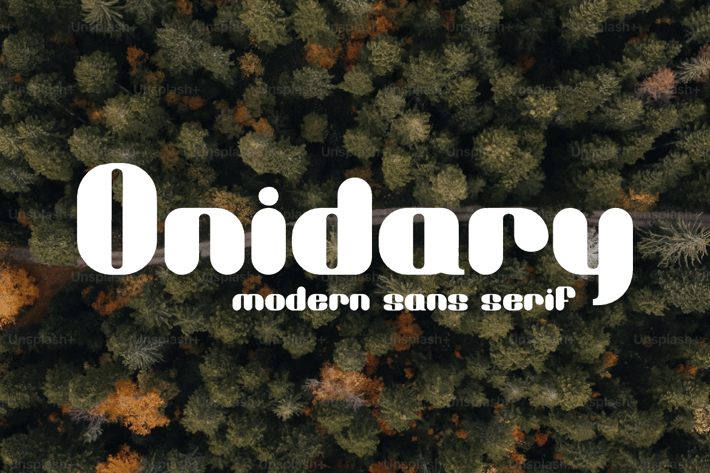 Onidary Modern Sans Serif 