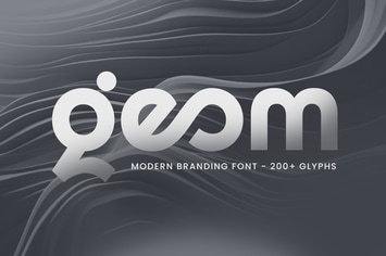 Geom - Modern Branding Font
