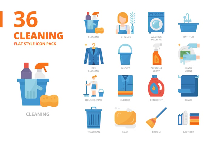 Cleaning Flat Style