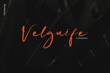 Velguife - Handwritten Script Font