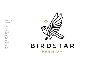 Bird Star Monoline Logo