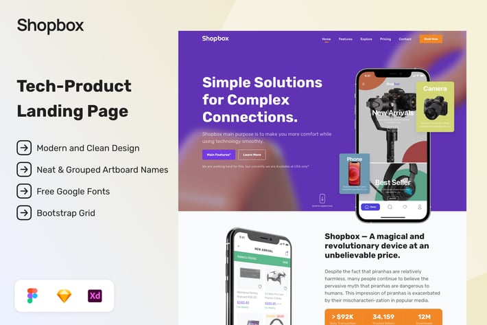 Tech-Product Landing Page