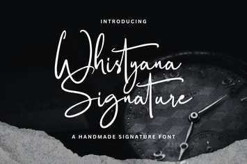 Whistyana - A Handmade Signature Font