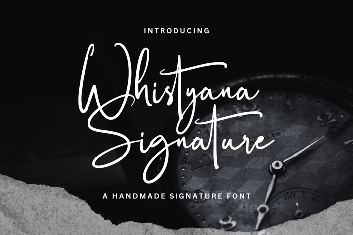 Whistyana - A Handmade Signature Font