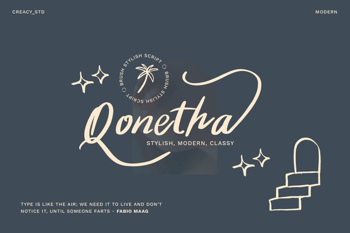 Qonetha - Brush Stylish Script