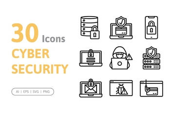 30 Cyber Security Icons