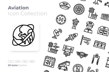 Aviation Outline Icon