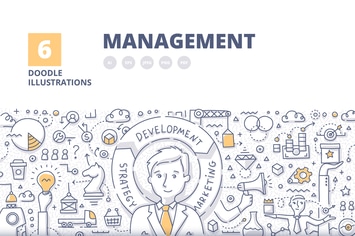 6 Management Concept Illustrations