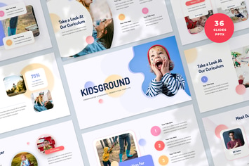 Kindergarten Presentation PowerPoint Template